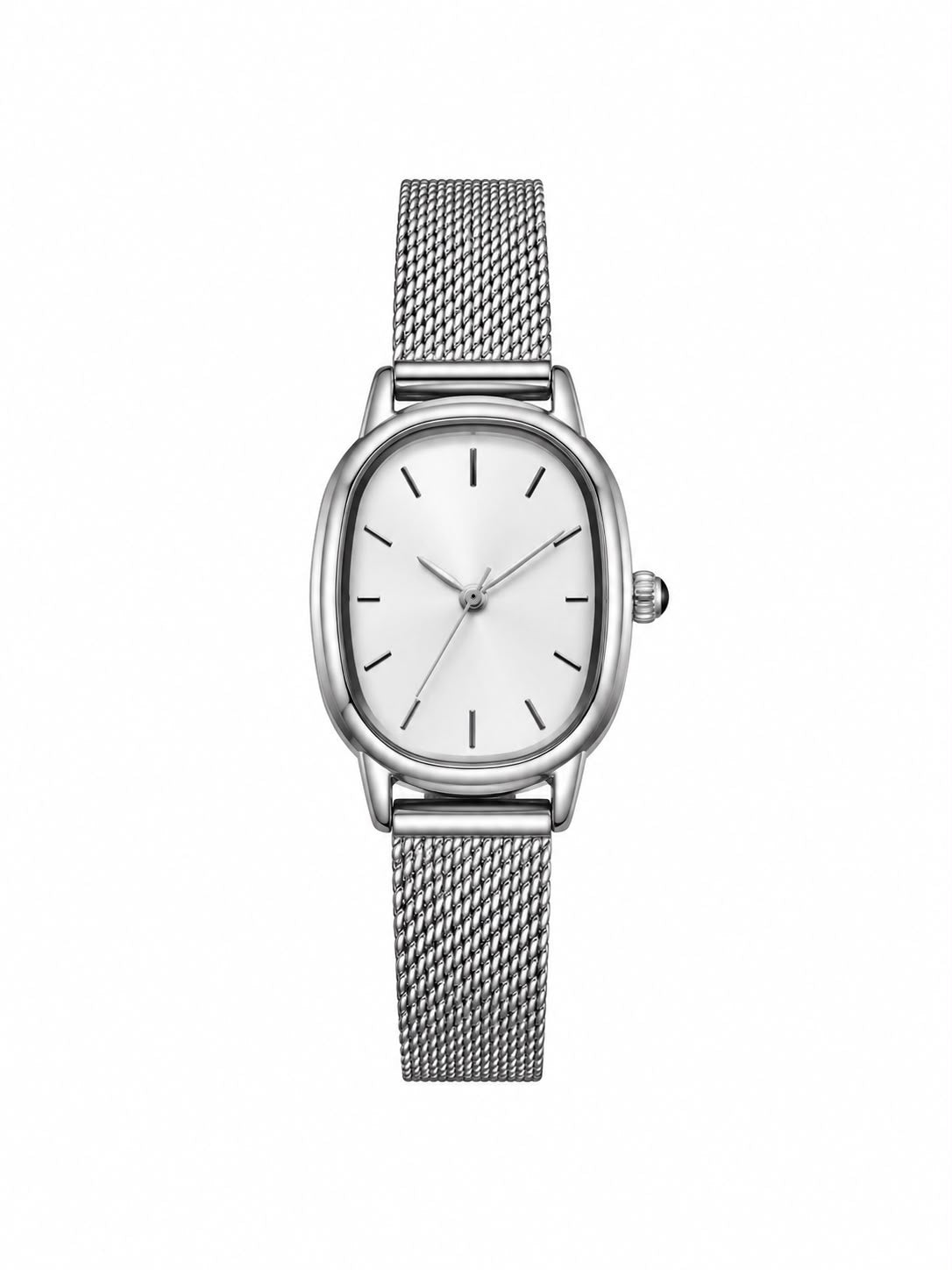 Relógio feminino minimalista oval